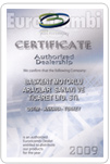 Euroricambi Certificate Authorized Dealership 2009